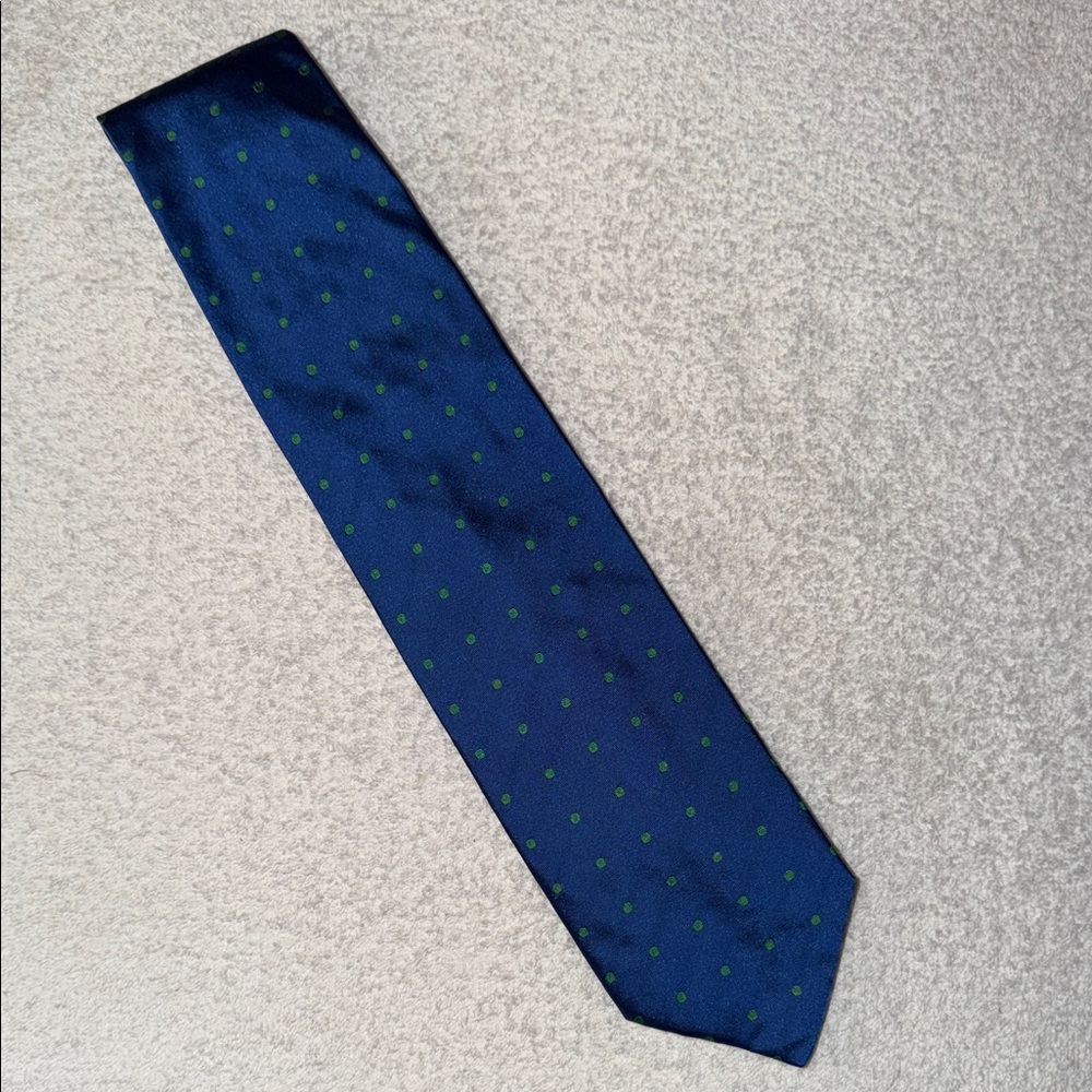 VTG Hunt Club Elegant Polka Dot Italian Silk Tie 90s Grandpacore Professional